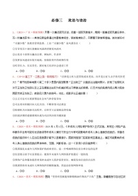 【选择题】必修三   政治与法治-【适应性练习】2025年高考政治准高三适应性练习