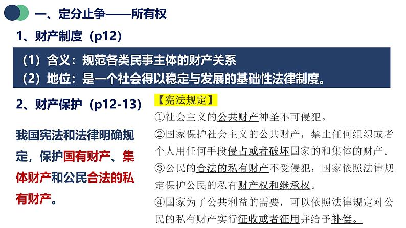 统编版高中政治选必二 2.1 保障各类物权 课件05