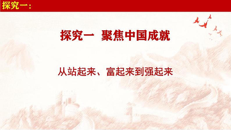 2024秋统编版高一政治必修1同步课件：综合探究二 方向决定道路 道路决定命运第4页