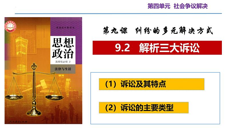 9.2 解析三大诉讼（教学课件）-高二政治同步备课系列（统编版选择性必修2）第5页