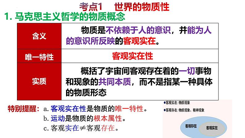 第二课   探究世界的本质- 备战2025年高考政治一轮复习课件（新高考通用）第4页