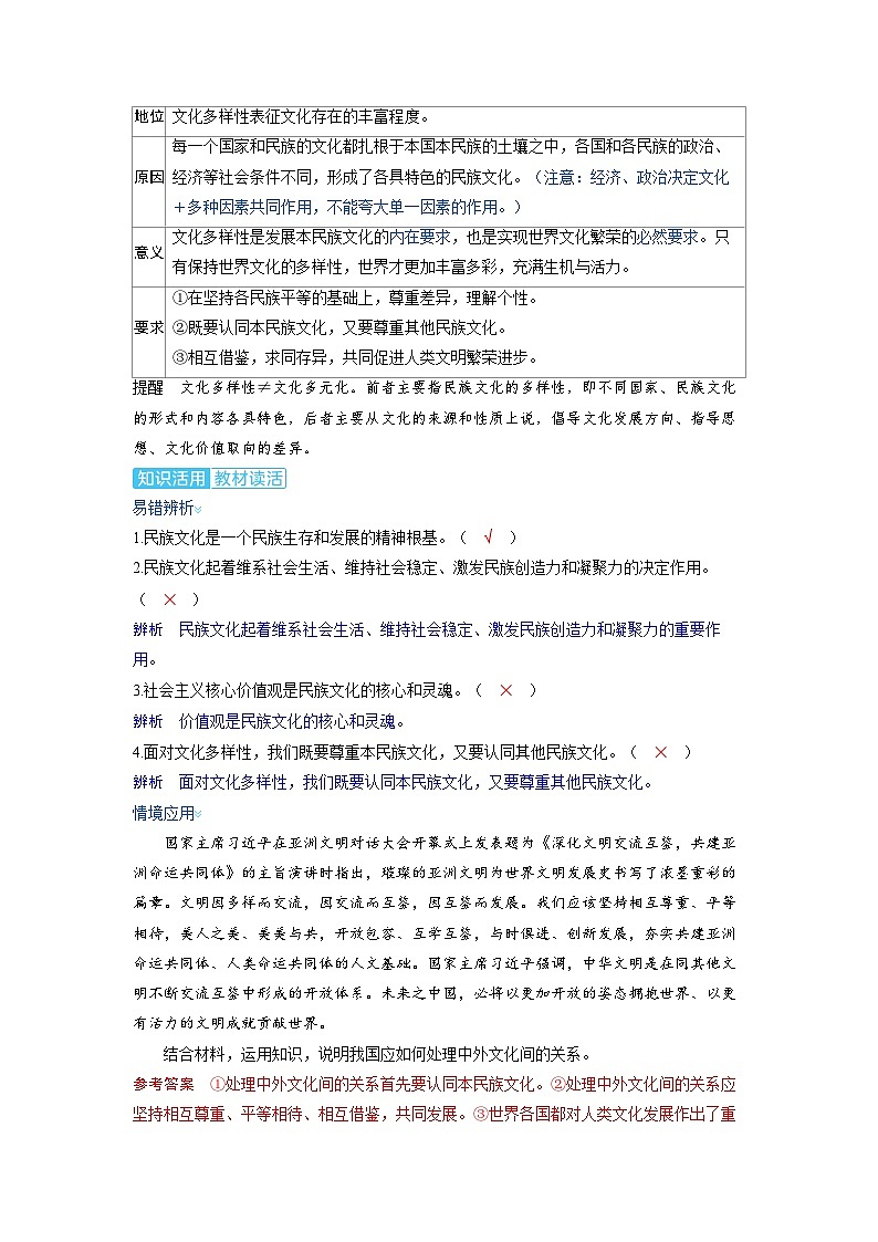 备战2025年高考政治精品教案必修4哲学与文化第八课学习借鉴外来文化的有益成果（Word版附解析）第3页