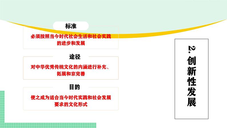 7.3 弘扬中华优秀传统文化与民族精神-2024-2025学年高二思想政治必修4 哲学与文化课件第7页