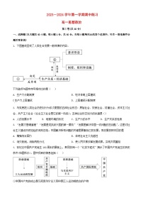 北京市2023_2024学年高一政治上学期期中试题1含解析