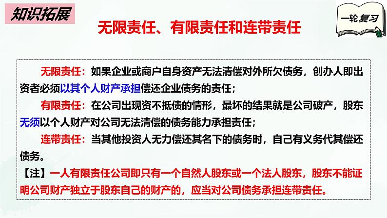 【备战2025年高考】高中政治高考一轮复习  第八课  自主创业与诚信经营  课件第8页