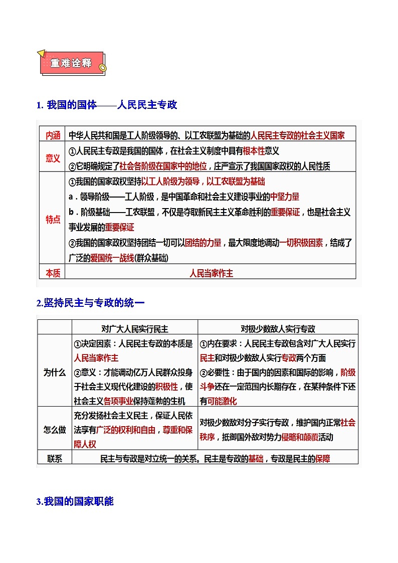 重难点05 人民当家作主-2025年高考政治 热点 重点 难点 专练（广东专用）（原卷版）第2页