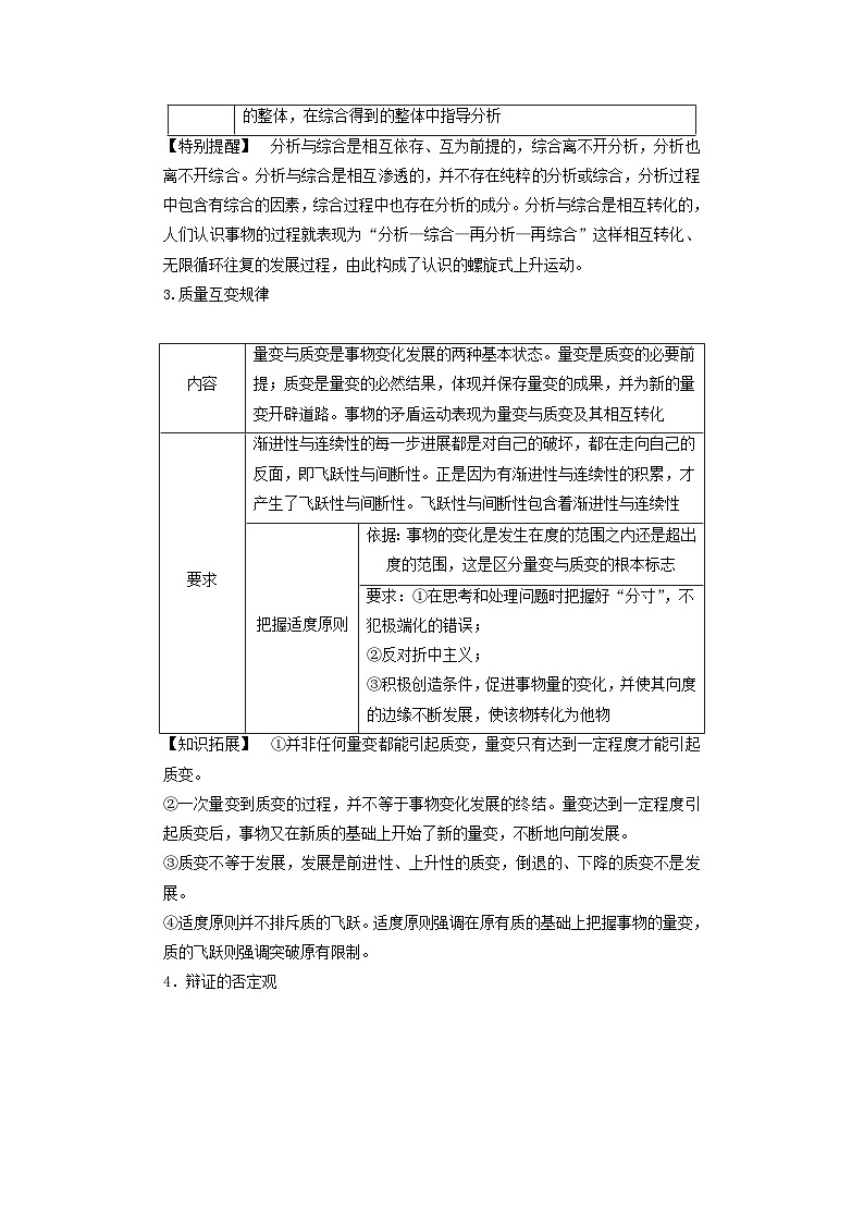 2025届高考政治二轮专题复习与测试选择性必修部分专题十五辩证思维方法与创新思维能力第3页