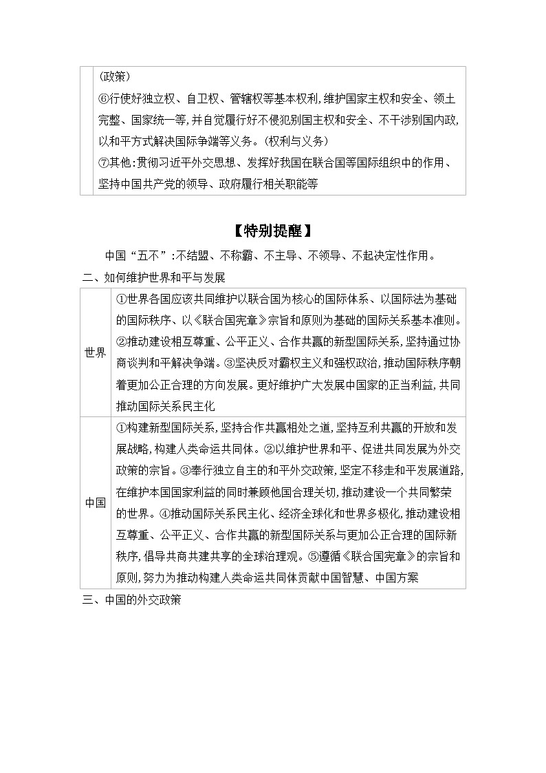 2025高考政治二轮复习专题练习：专题十 世界多极化形势下的中国担当（含解析）第3页