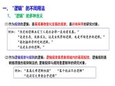 2.1 “逻辑”的多种含义（课件+教案+导学案+练习解析）