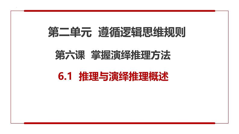 6.1推理与演绎推理概述第3页