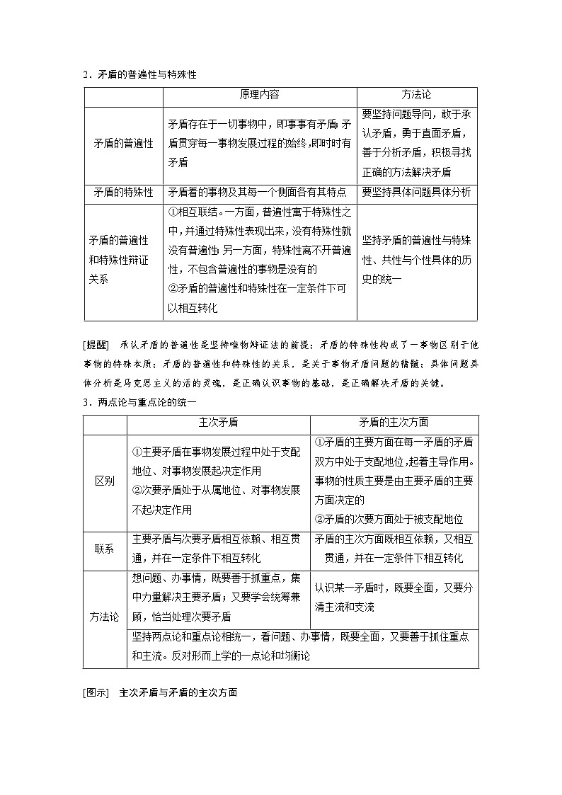 专题九　课时2　唯物辩证法的实质与核心--2025年高考政治大二轮专题复习（学生版）第3页