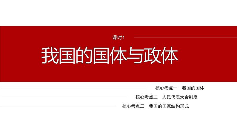 专题六　课时1　我国的国体与政体--2025年高考政治大二轮专题复习（课件）第4页