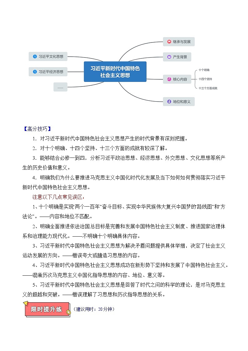 重难点02 习近平新时代中国特色社会主义思想-2025年高考政治 热点 重点 难点 专练（陕西、山西、宁夏、青海）（原卷版）第2页