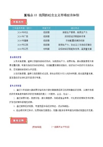 重难点03 我国的社会主义市场经济体制-2025年高考政治 热点 重点 难点 专练（陕西、山西、宁夏、青海）