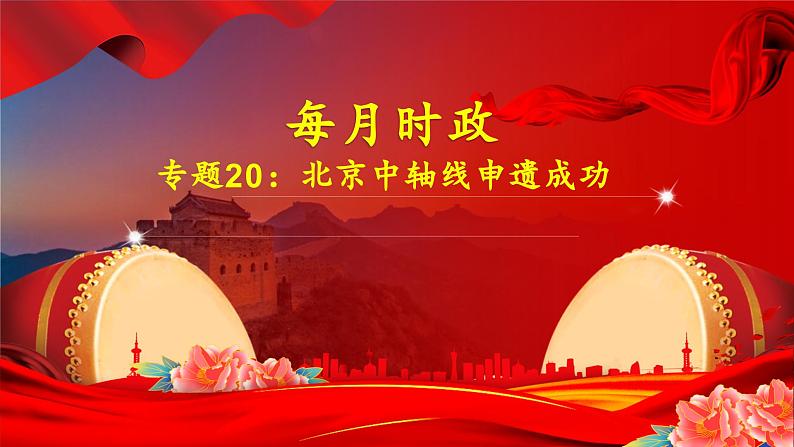 专题20：北京中轴线申遗成功-时政押题 备战2025年高考政治必备知识与时政热点（统编版）第1页