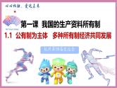 1.1公有制为主体 多种所有制经济共同发展 课件高中政治统编版必修二经济与社会
