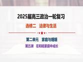 第五课  在和睦家庭中成长-2025年高考政治一轮复习考点精讲课件（统编版选择性必修2）