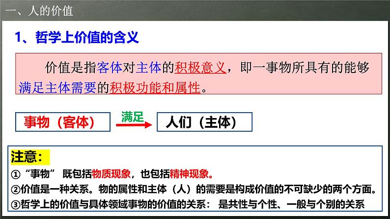 人教统编版高中政治必修4 2-6《价值与价值观》课件第8页