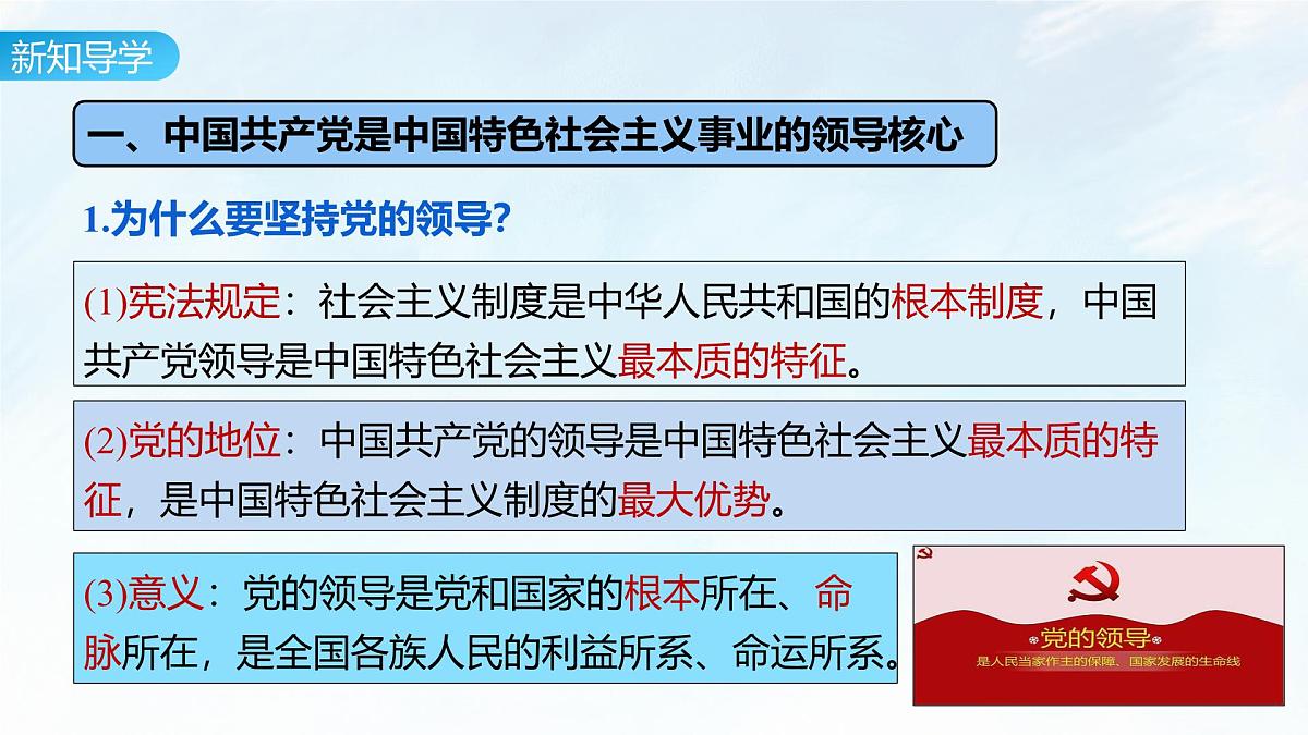 3.1 坚持党的领导 课件-2024-2025学年统编版高中政治必修三政治与法治第8页