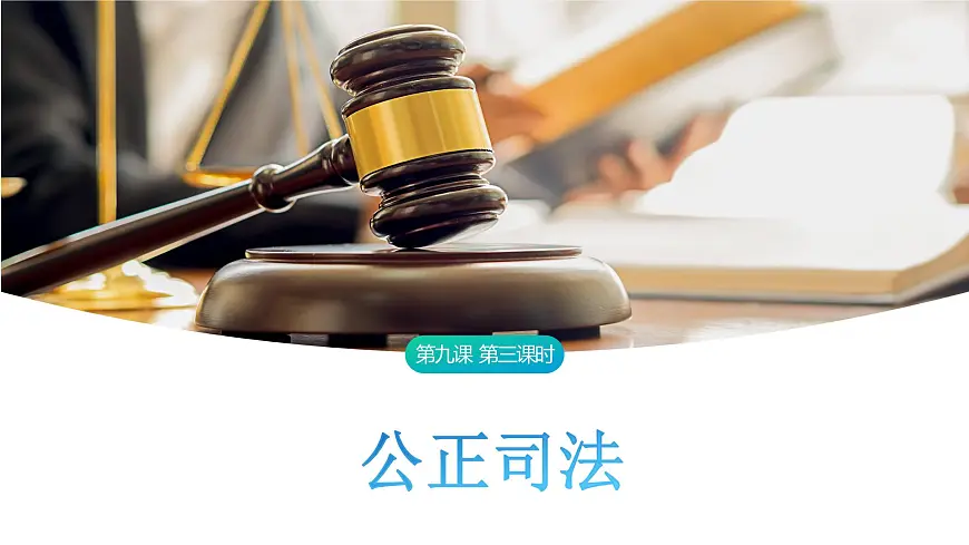 9.3 公正司法 课件-2024-2025学年统编版高中政治必修三政治与法治第1页