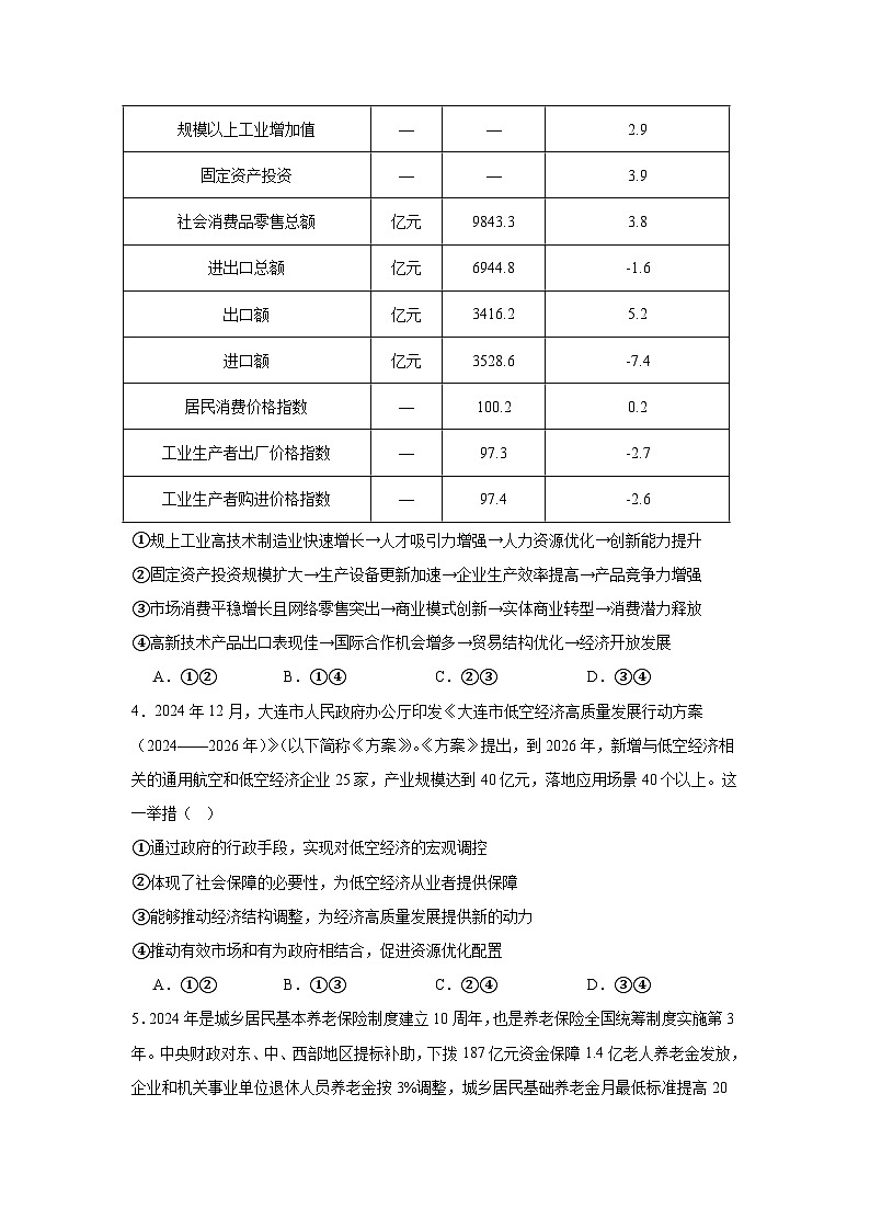 2025届东北三省精准教学联盟高三下学期联合模拟政治试题第2页