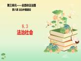 8.3 法治社会 课件-2025届高一下学期政治统编版（2019）