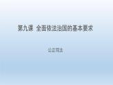 人教统编版高中政治必修3 3-9《公正司法》课件
