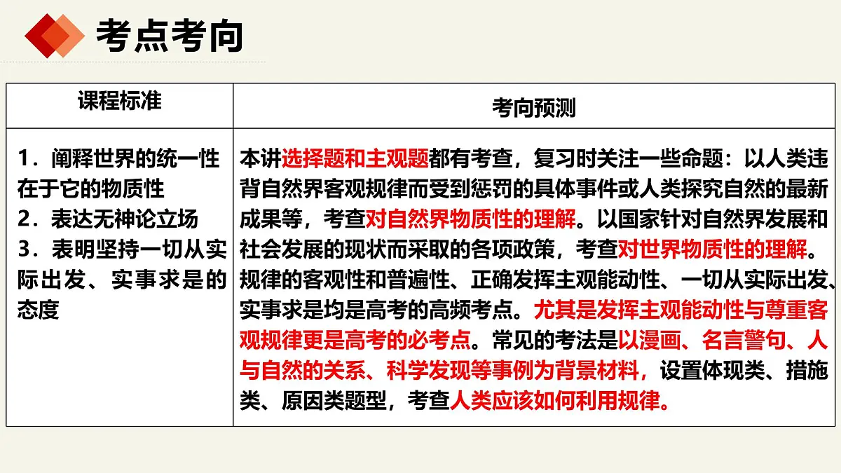 1.2.1 探究世界的本质—2025年高中政治一轮复习统编版必修四《哲学与文化 》课件第3页
