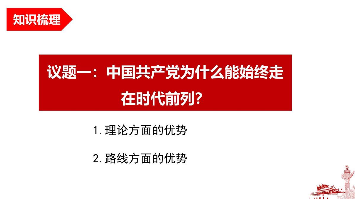 人教统编版高中政治必修3 1-2《始终走在时代前列》导学课件第5页