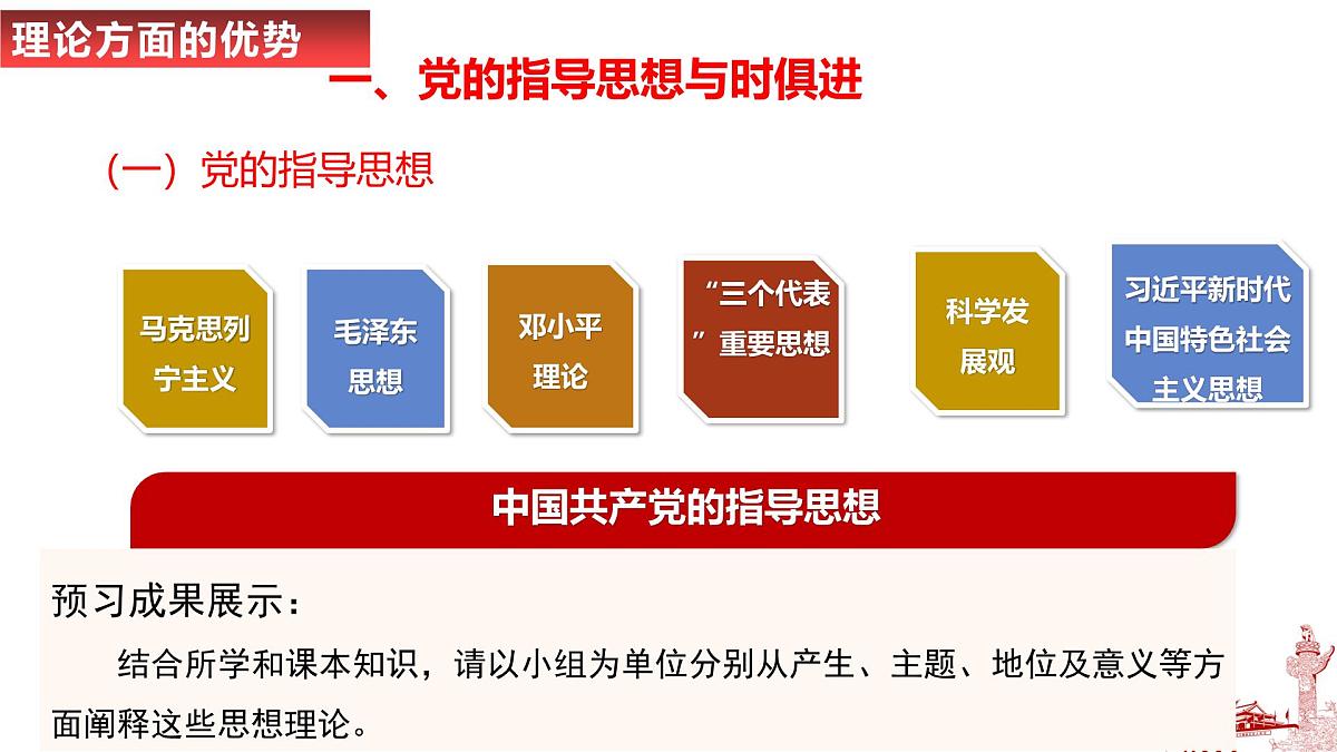 人教统编版高中政治必修3 1-2《始终走在时代前列》导学课件第6页