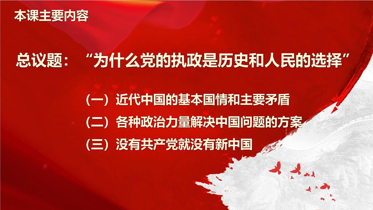 人教统编版高中政治必修3 1-1《中华人民共和国成立前各种政治力量》课件第4页