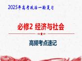 2025年高考政治二轮复习：必修2 经济与社会 高频考点速记课件