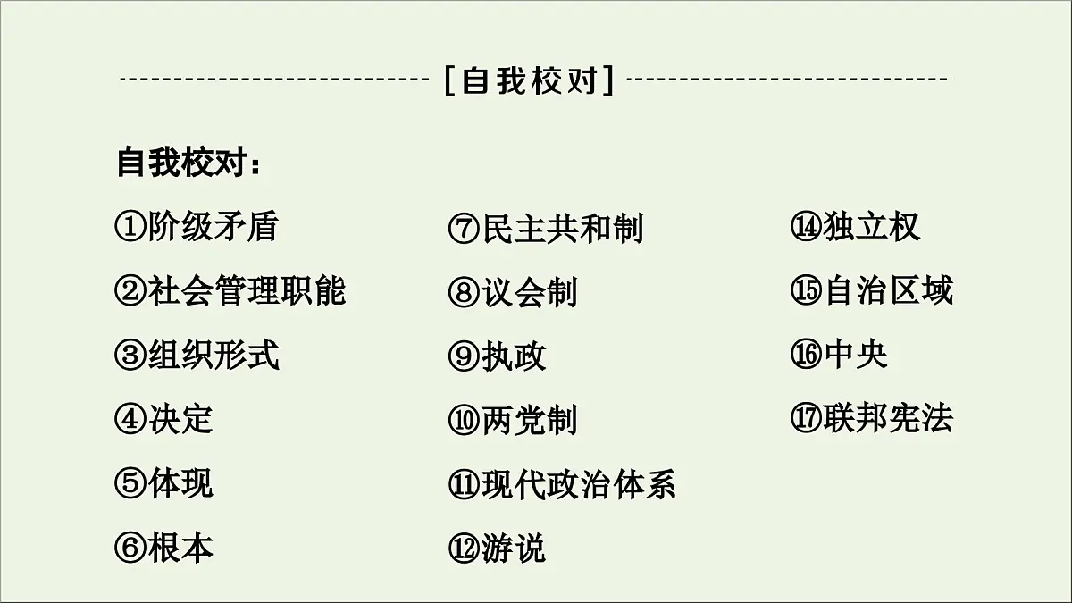 人教统编版高中政治 选择性必修1《第一单元各具特色的国家》复习课件第6页