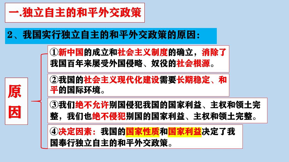 人教统编版高中政治选择性必修1 2-5《中国外交政策的形成与发展》课件第5页