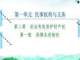 人教统编版高中政治选择性必修2 1-2《保障各类物权》复习课件
