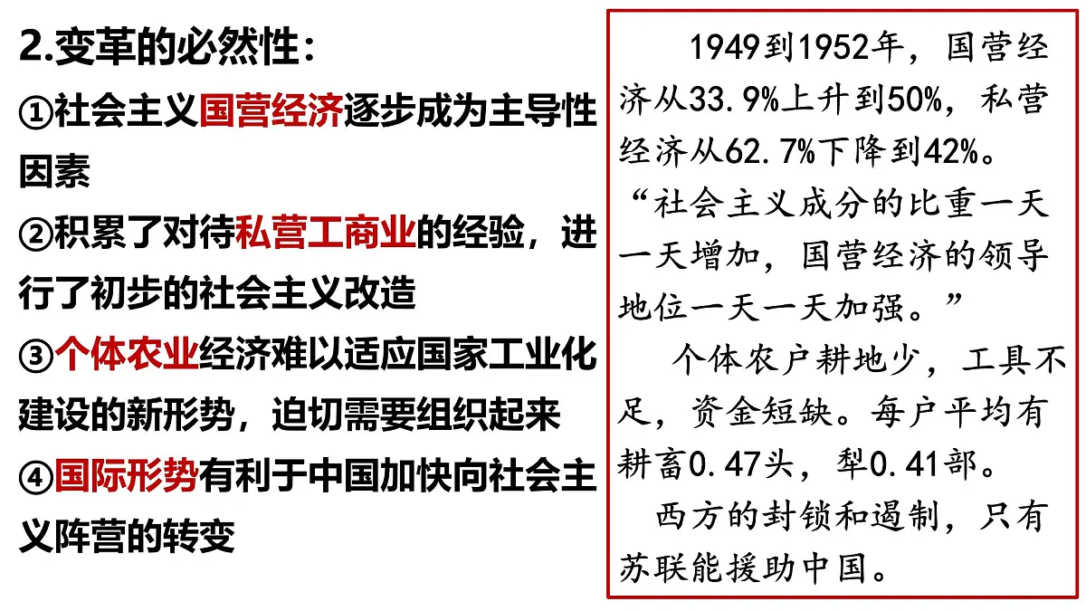统编版高中政治必修一 2.2社会主义制度在中国的确立 课件 内嵌视频第4页