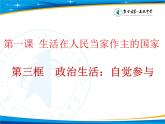 人教版 (新课标)高中政治 必修2 1-1-3课件-《政治生活：自觉参与》