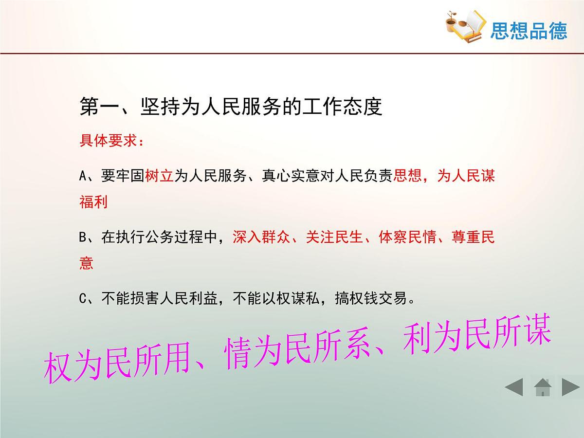 人教版 (新课标)高中政治 必修2 2-3-2《政府的责任：对人民负责》活动探究型课件第7页