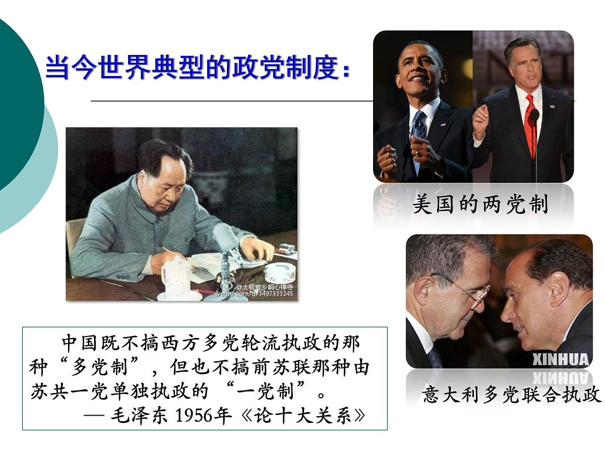 人教版 (新课标)高中政治必修2 3-7课件-《共产党领导的多党合作和政治协商制度：中国特色社会主义政党制度》第2页