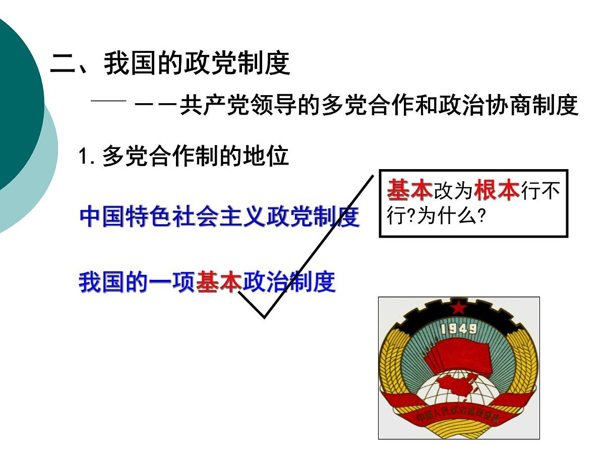 人教版 (新课标)高中政治必修2 3-7课件-《共产党领导的多党合作和政治协商制度：中国特色社会主义政党制度》第8页