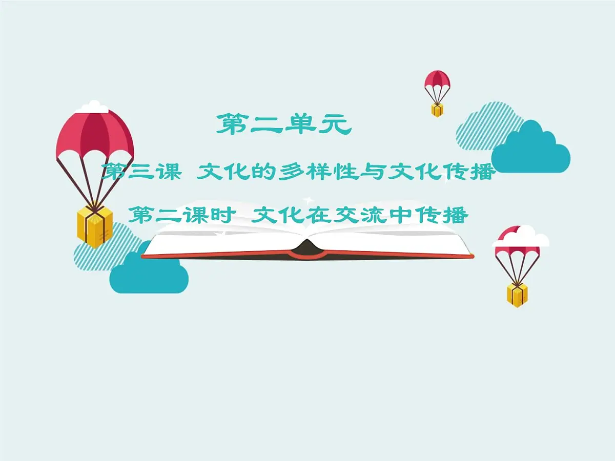 人教版 (新课标)高中政治必修3 2-3-2《文化在交流中传播》课件第1页