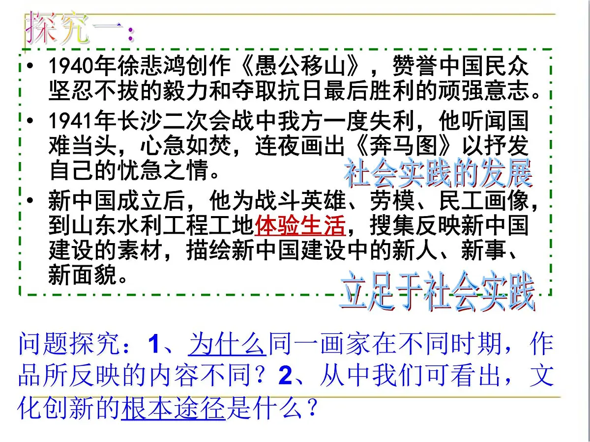 人教版 (新课标)高中政治必修3 2-5-2《文化创新的途径》课件第4页