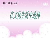 人教版 (新课标)高中政治必修3 4-8-2《在文化生活中选择》课件