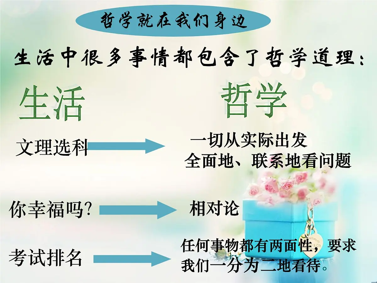 人教版 (新课标)高中政治必修4 1-1-1《生活处处有哲学》课件第3页