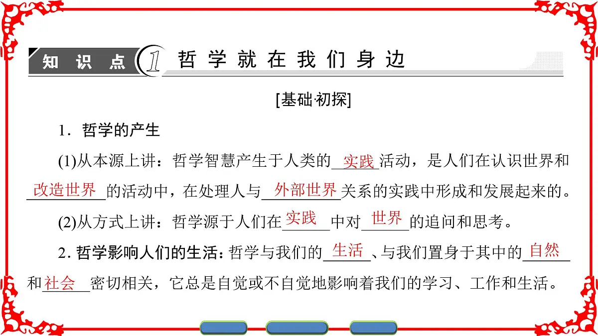人教版 (新课标)高中政治必修4 1-1-1《生活处处有哲学》课件第3页