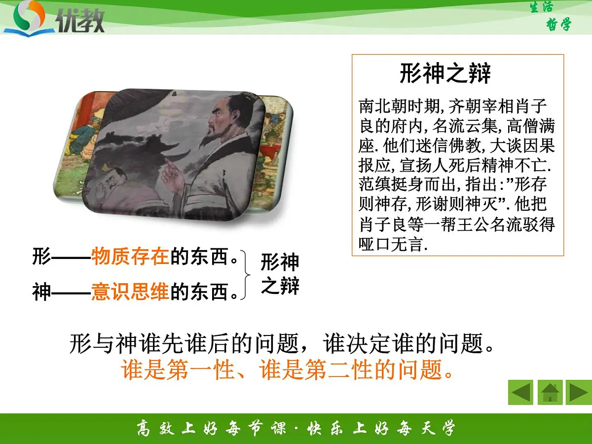 人教版 (新课标)高中政治必修4 1-2-1《哲学的基本问题》新课讲知课件第2页