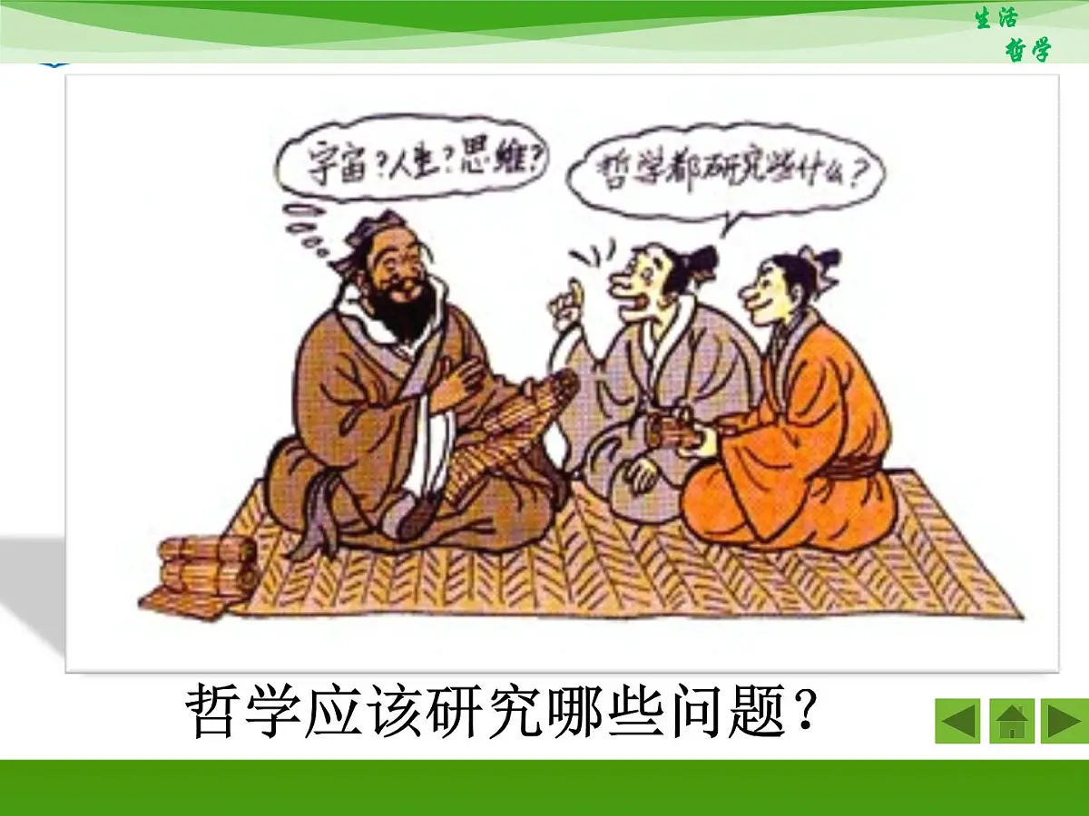 人教版 (新课标)高中政治必修4 1-2-1《哲学的基本问题》新课讲知课件第1页