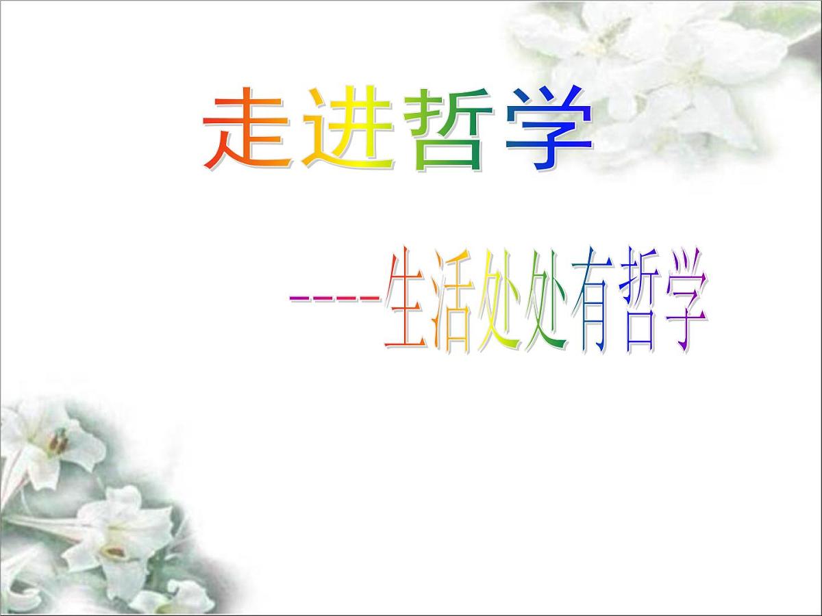 人教版 (新课标)高中政治必修4 第一单元《综合探究__走进哲学问辩人生》课件第7页