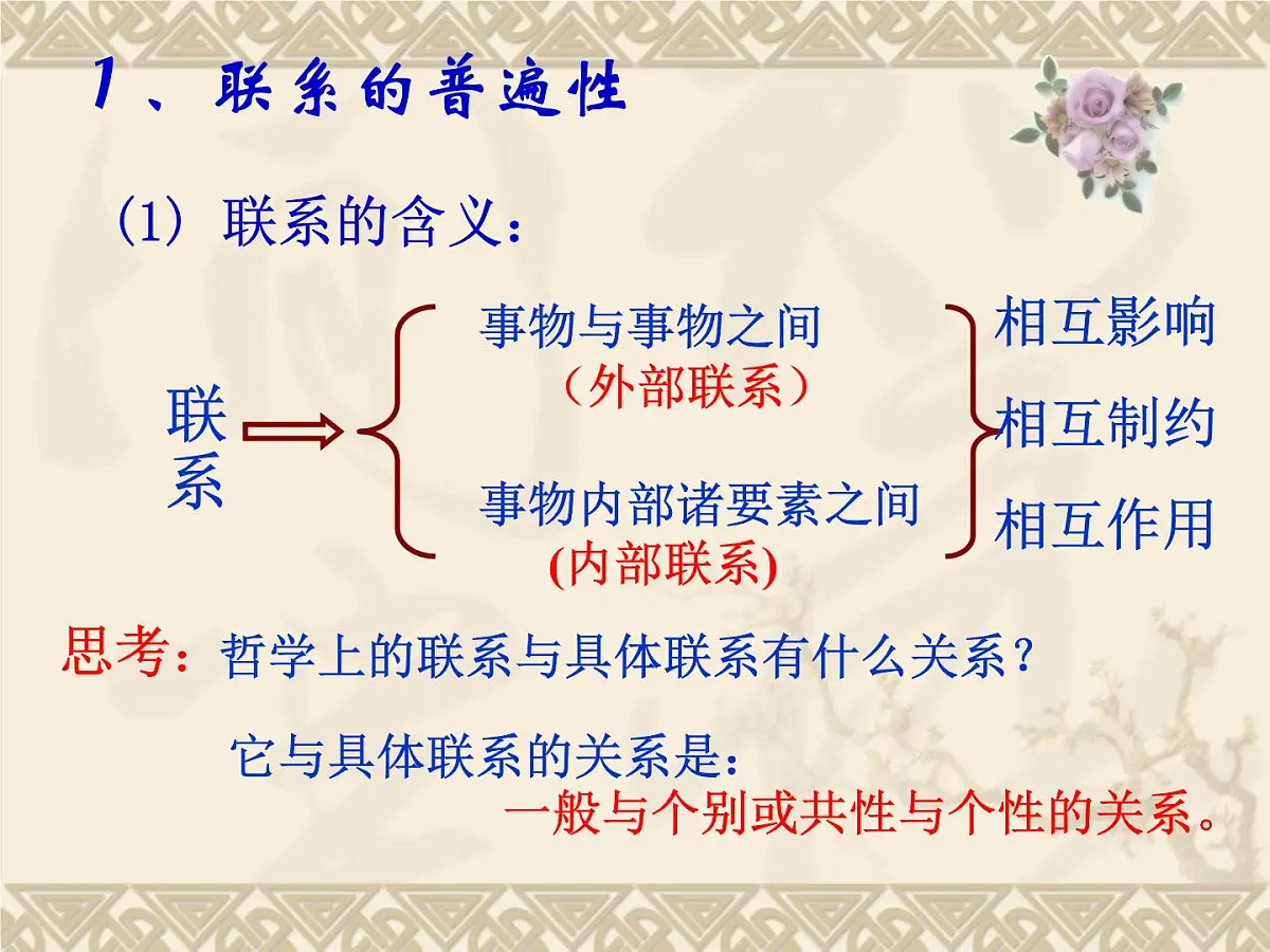 人教版 (新课标)高中政治必修4 3-7-1《世界是普遍联系的》课件第3页