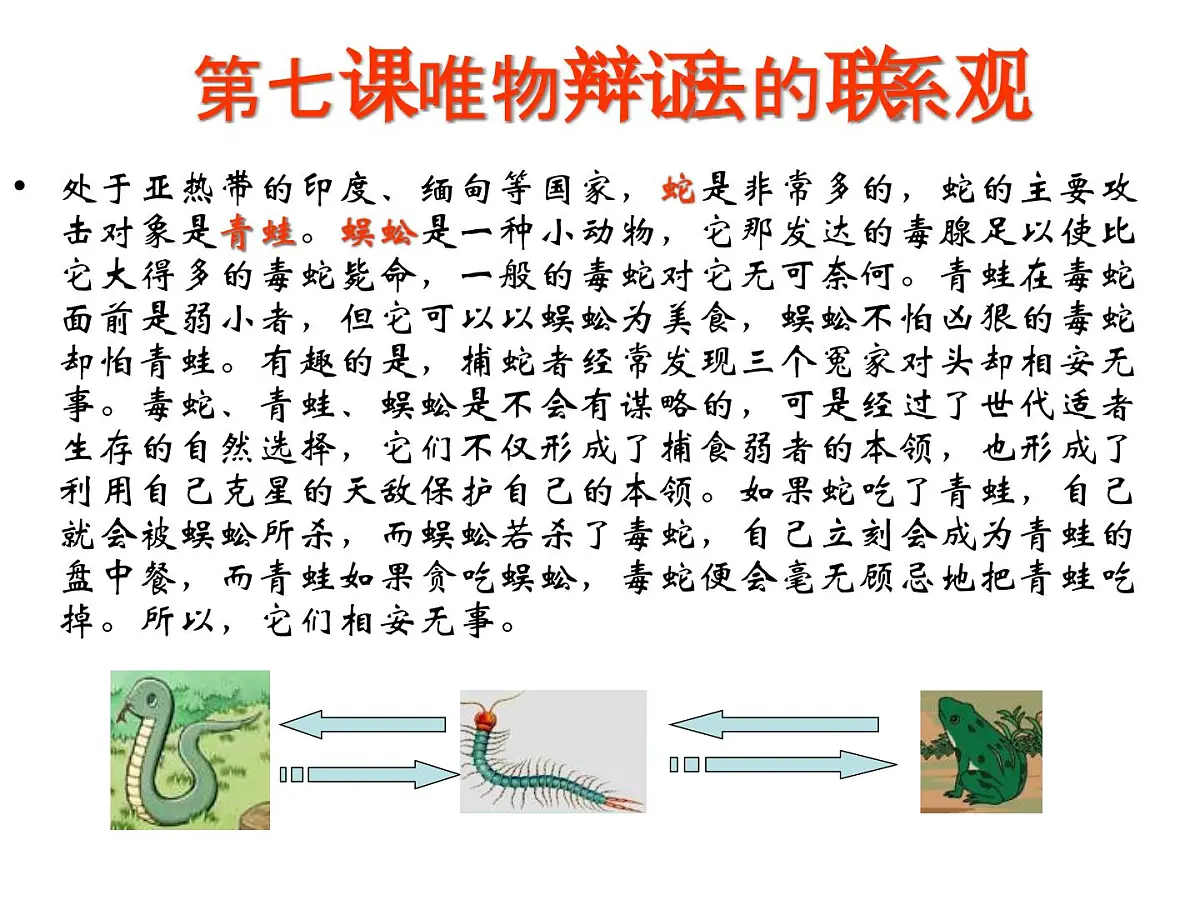 人教版 (新课标)高中政治必修4 3-7-1《世界是普遍联系的》新课讲知课件第3页